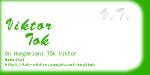 viktor tok business card